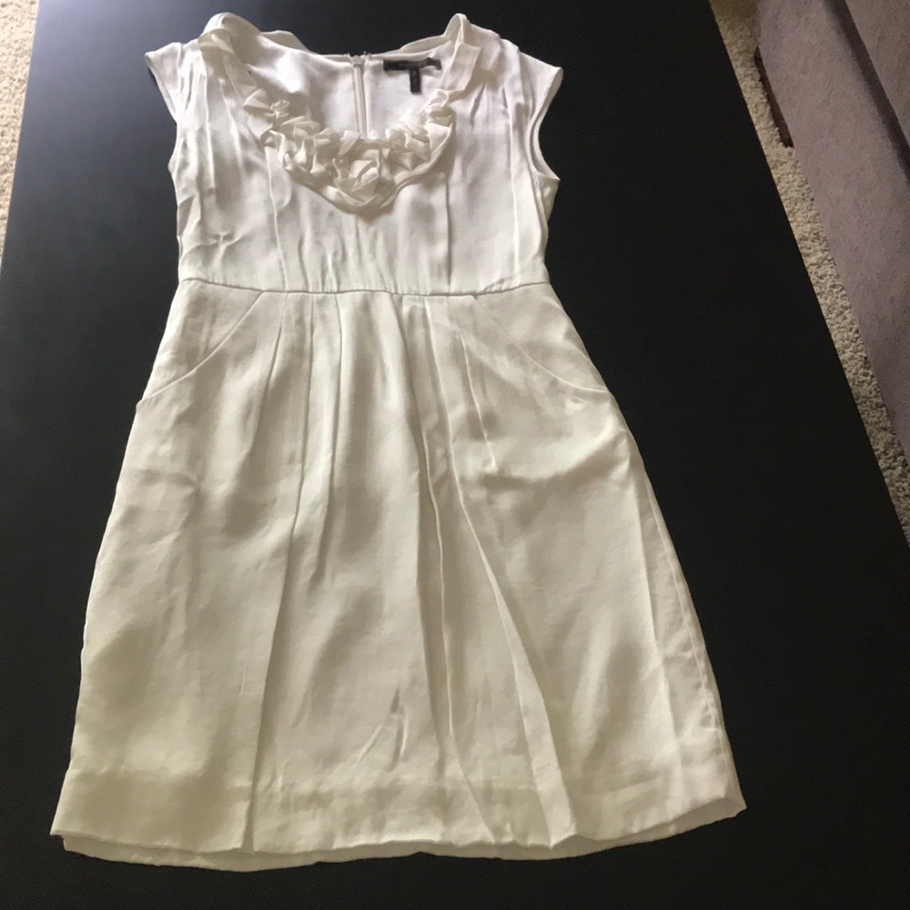 White BCBG dress